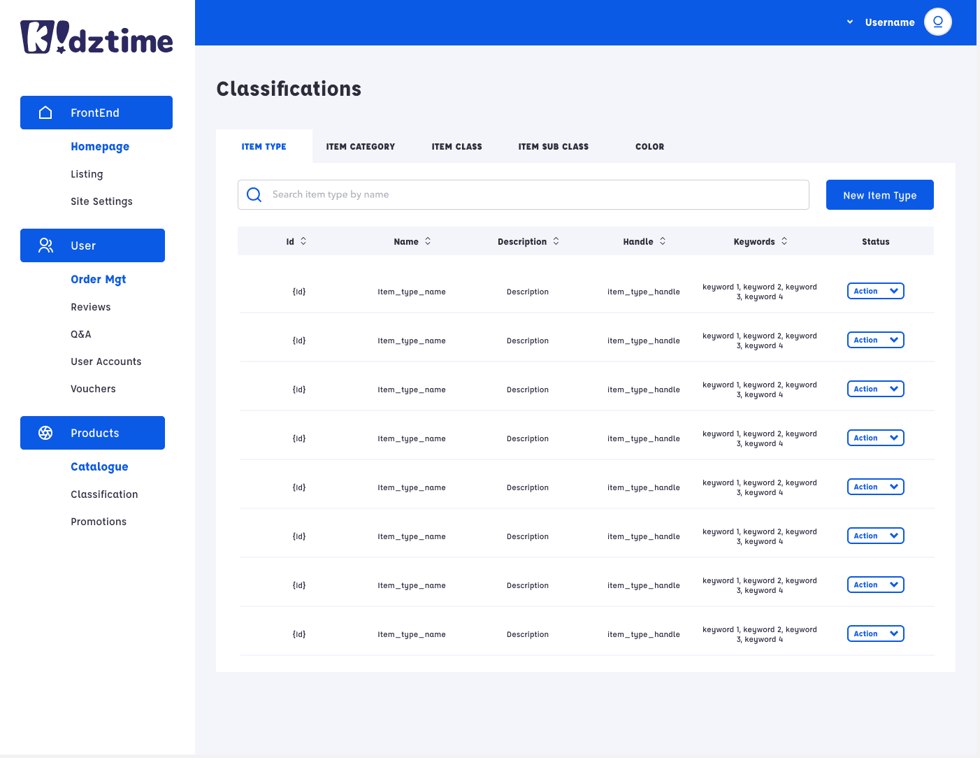 Kidztime CMS - Retail Brand Admin CMS - screen 3